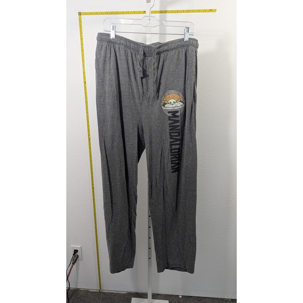 Star Wars The Mandalorian BoxLunch Gray Lounge Pajama Pant Grogu The Child Large